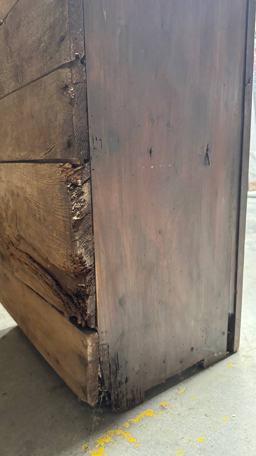 19th century folk art credenza