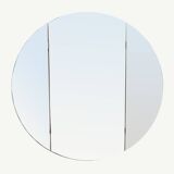 1970s wall mirror in white