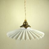 Suspension and rosette in opaline and porcelain