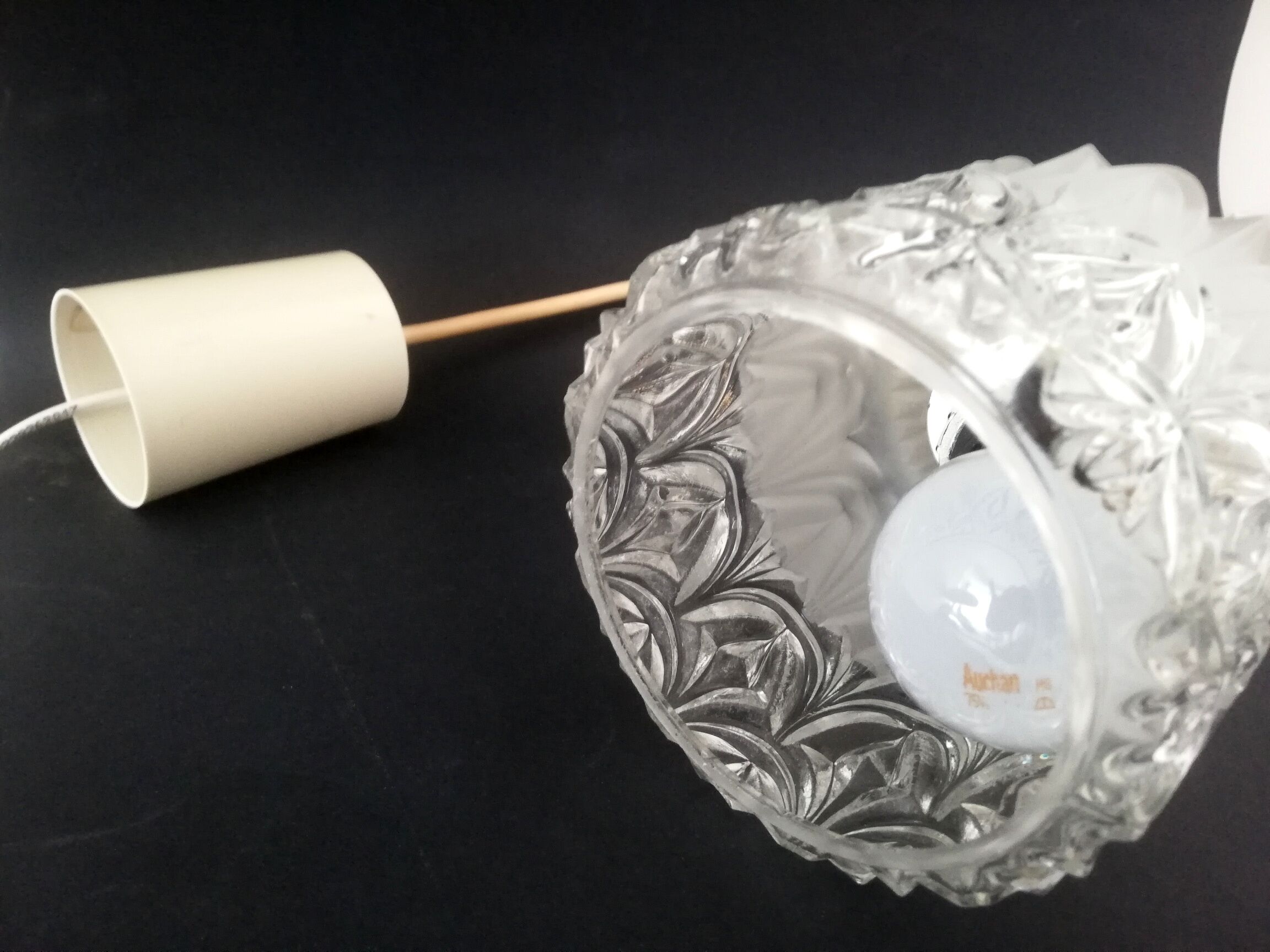 Vintage 1950s  mid century modern ceiling lamp