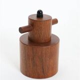 Danish teak pepper mill / crusher with high-quality Peugeot grinding mechanism / 1960s / Mid-Century Modern design
