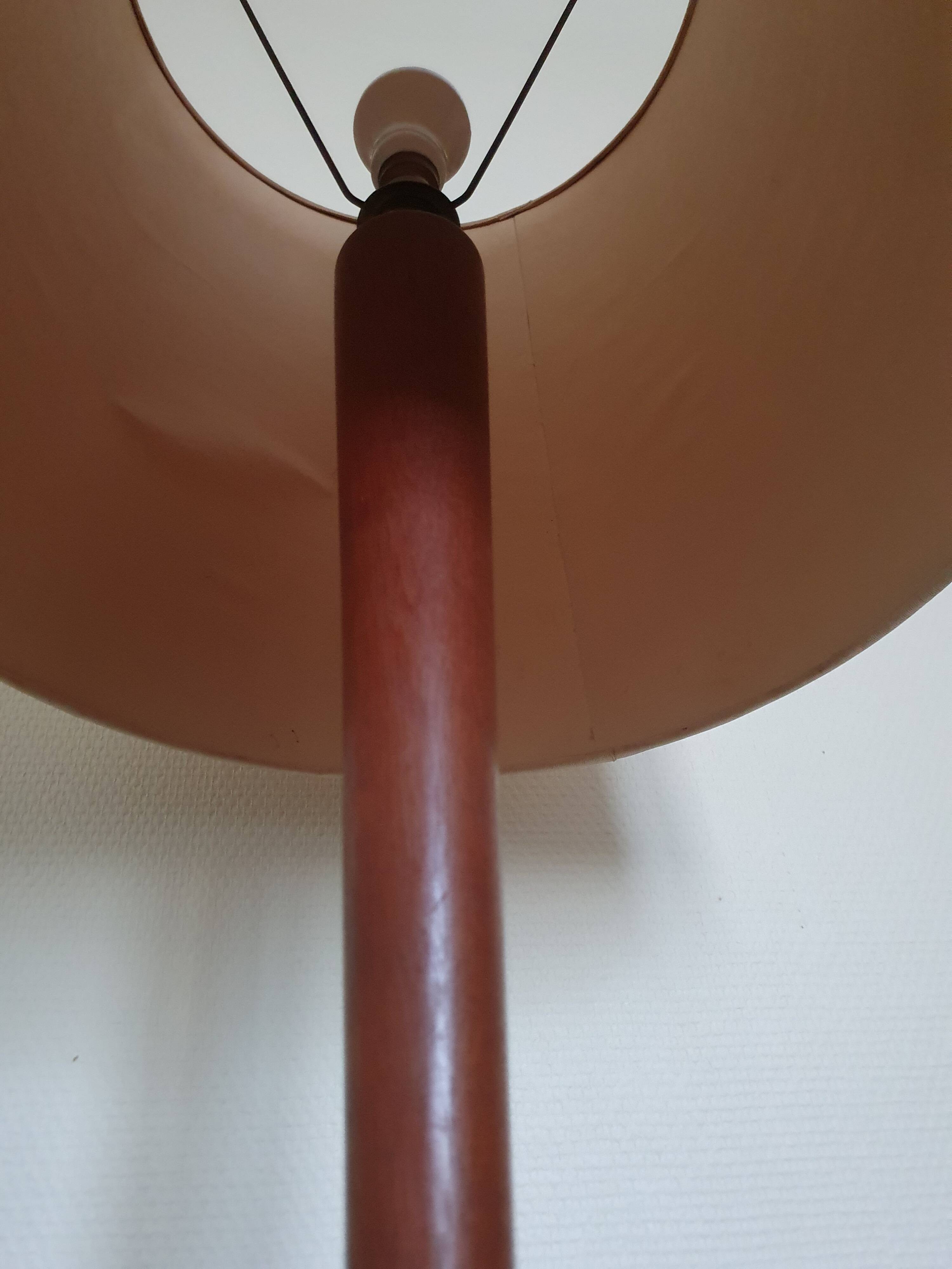 Scandinavian Diabolo teak floor lamp