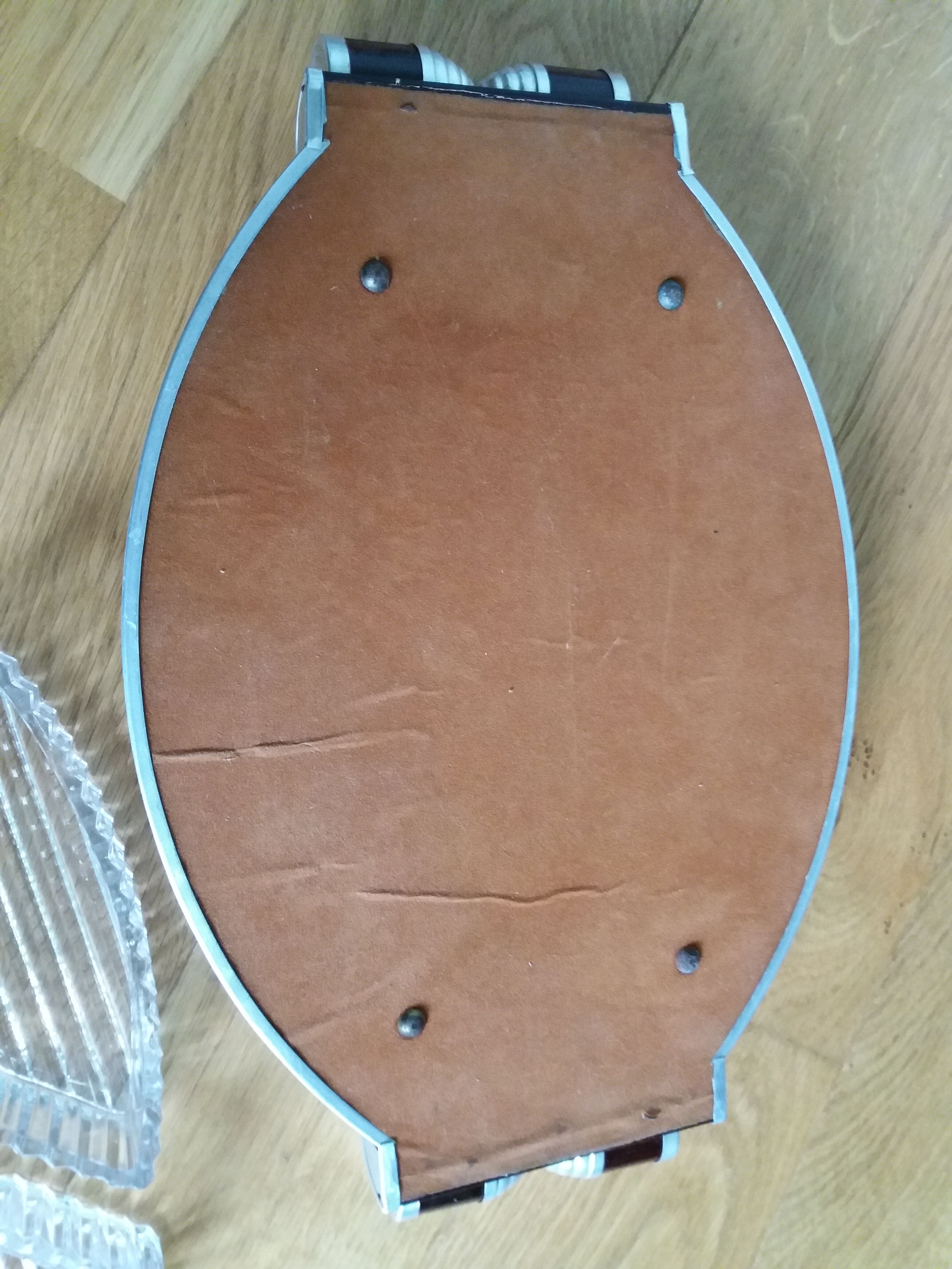 Durinox art deco mirror aperitif tray