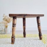 Wooden tripod plant holder