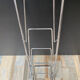 Vintage stainless steel vinyl door