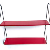 Vintage metal wall shelf wall rack minimalistic 1960’s