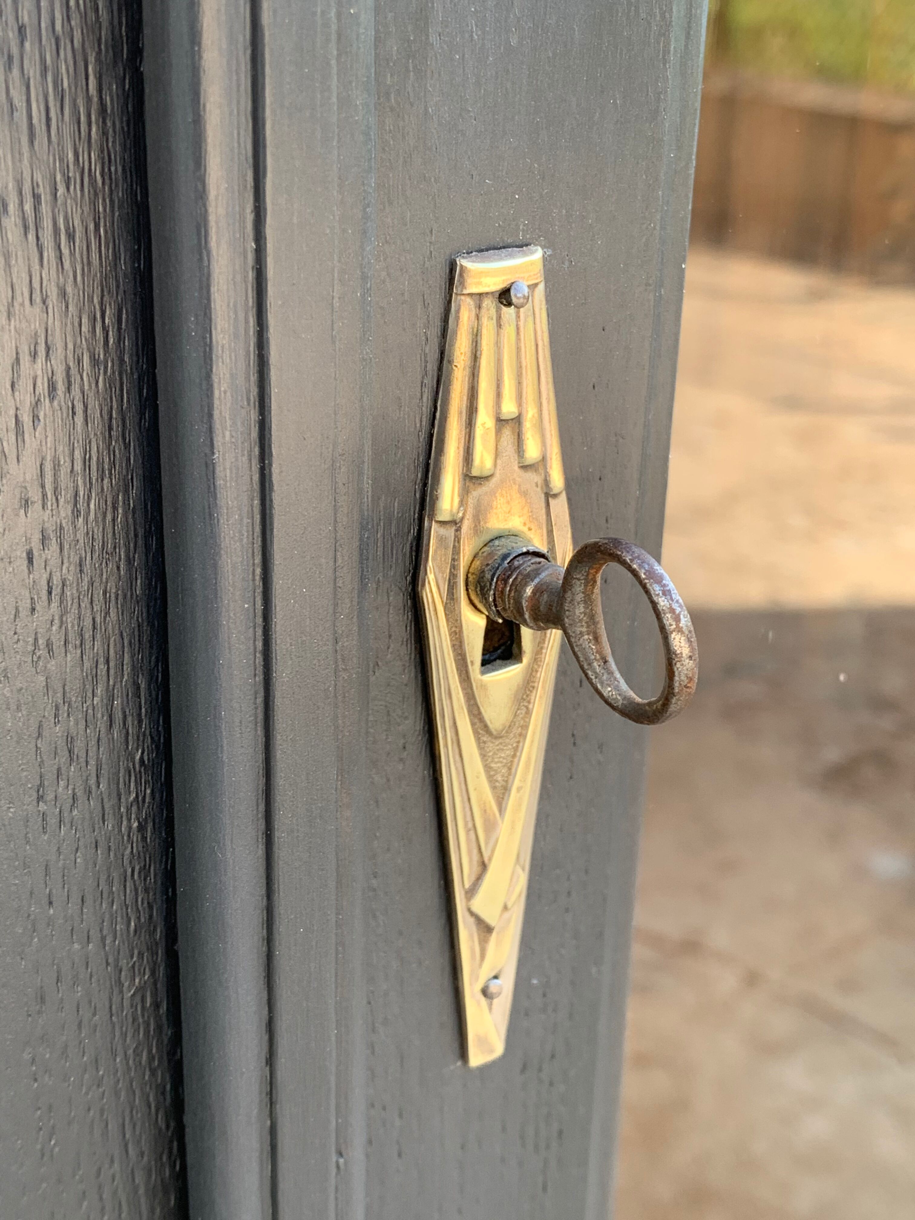 Glass-glazed Parisian wardrobe 1930