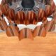 Copper pendant lamp Swiss type 810 modern mid-century by Hans Zender for Temde
