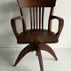 Oak "American" desk chair 30-40
