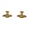 Pair of brass candlesticks 4 cm