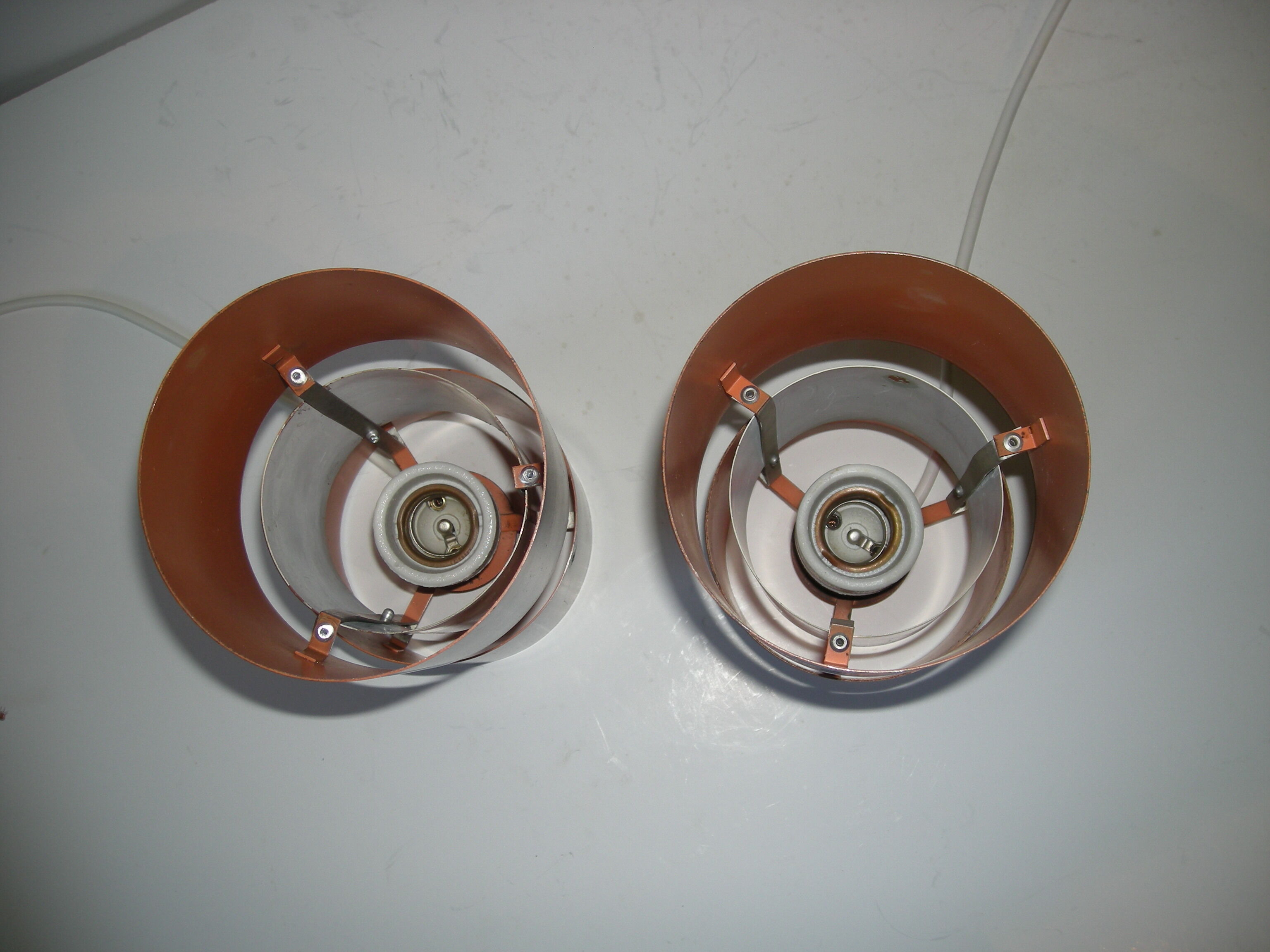 Pair of pendant lamps - Vesuv - Jo Hammerborg - Fog and Morup from the 60s - 70s