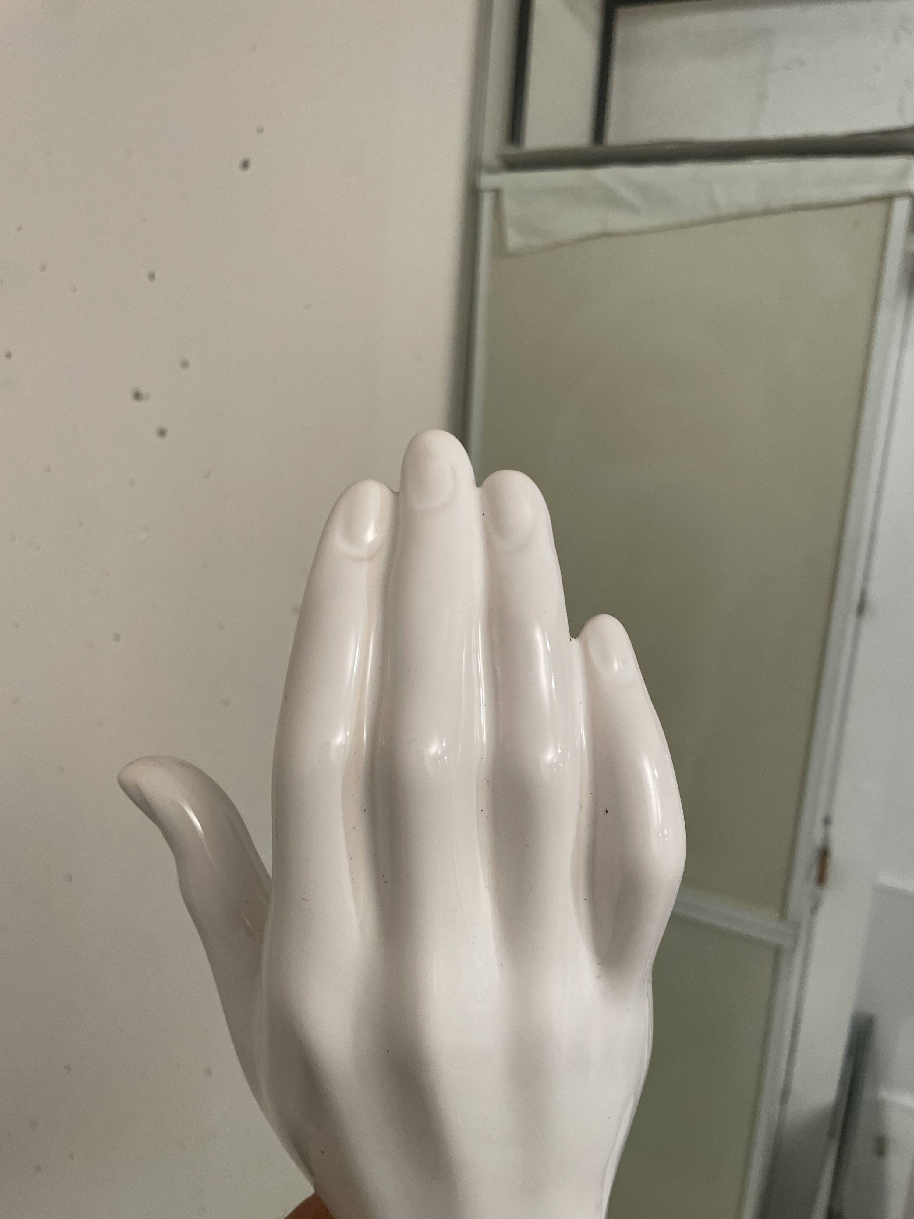 Hand ceramic wall lamp 1980