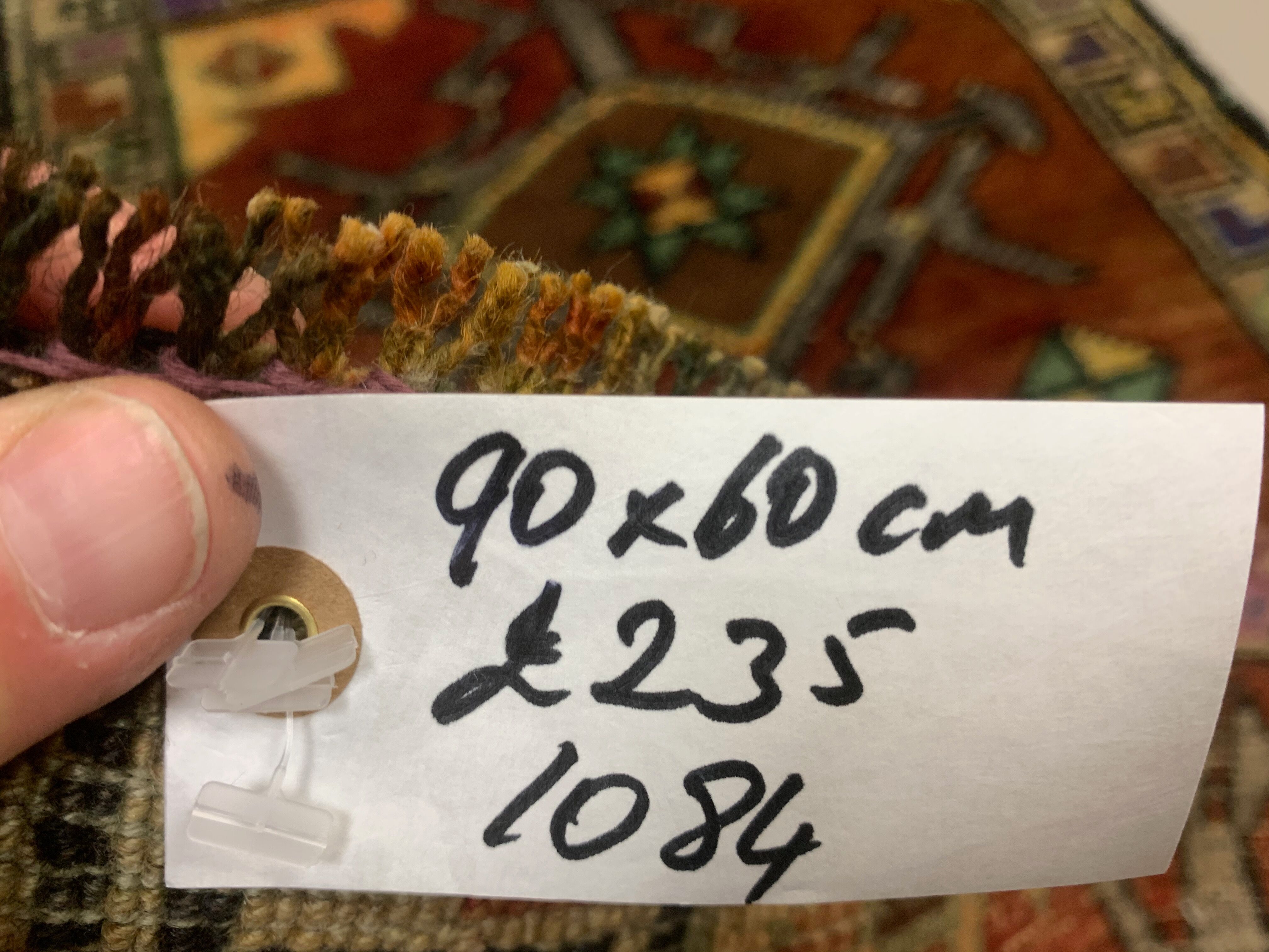 Turkish rug 90x60 cm