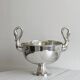 Large glass, metal champagne bucket
