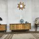 Enfilade furniture tv vintage feet compass Scandinavian style