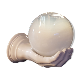 Hand ceramic wall lamp