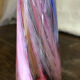 Vase tube en verre soufflé multi couleurs