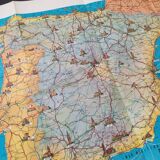 Vintage map of Spain