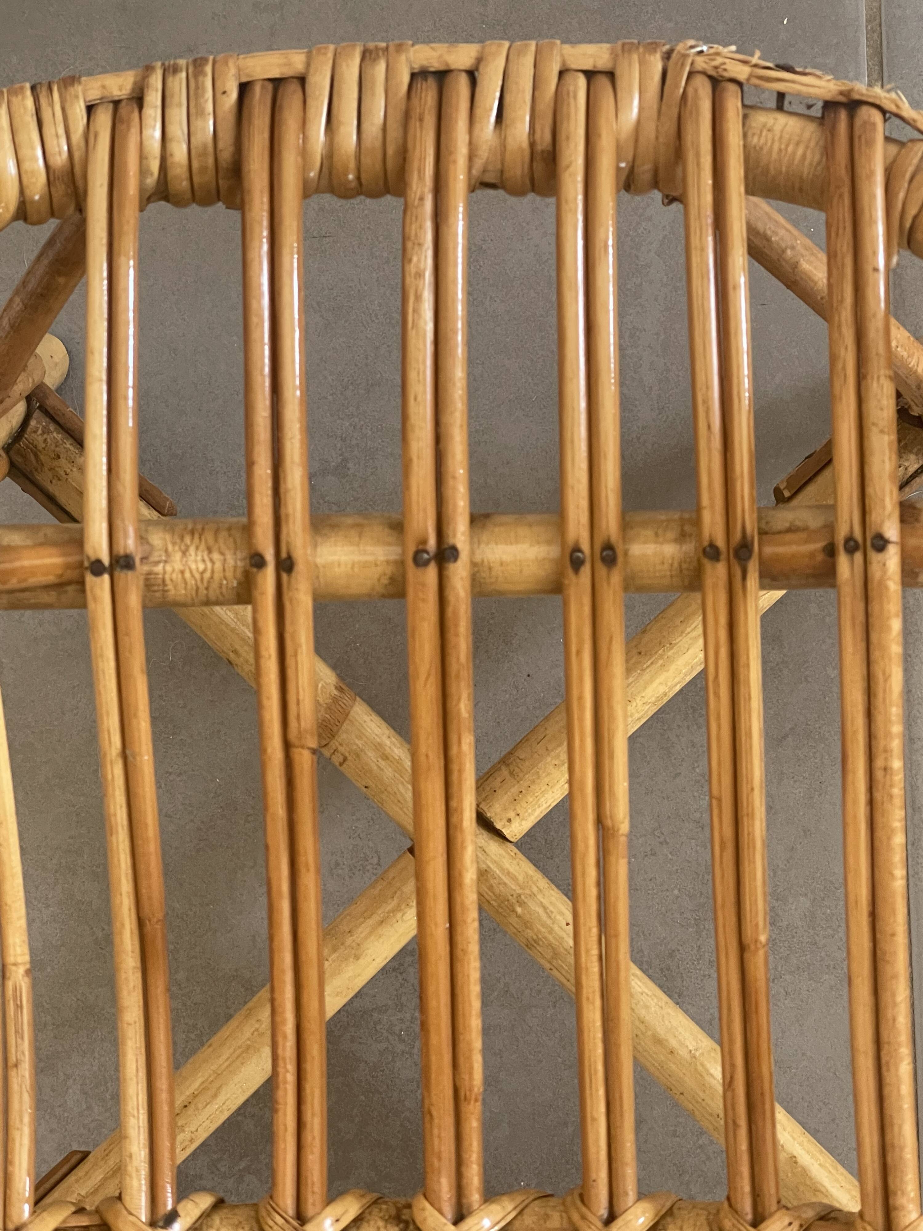 Fauteuil enfant en rotin