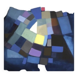 Tableau Abstrait Bleu