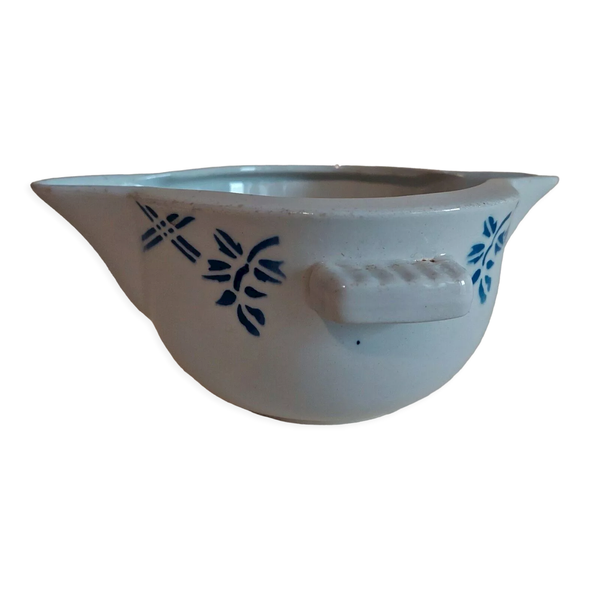 Gravy boat Moulin des Loups Orchies model Bric bleu 50s