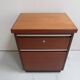 Mid century set of 2 mahogany filing cabinets