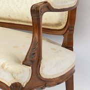 Carved wooden living room in Louis XV style