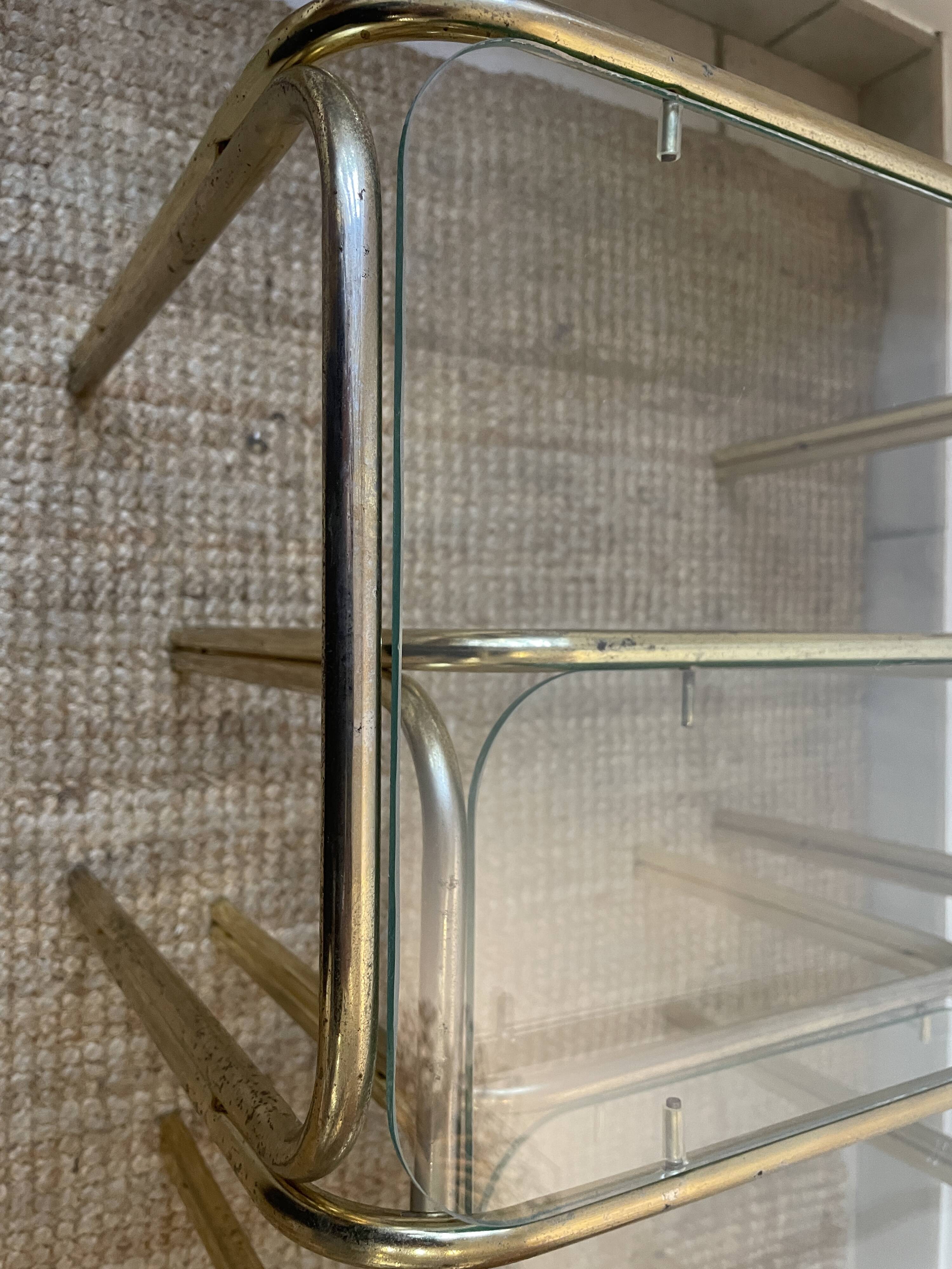 Set of 3 glass nesting tables