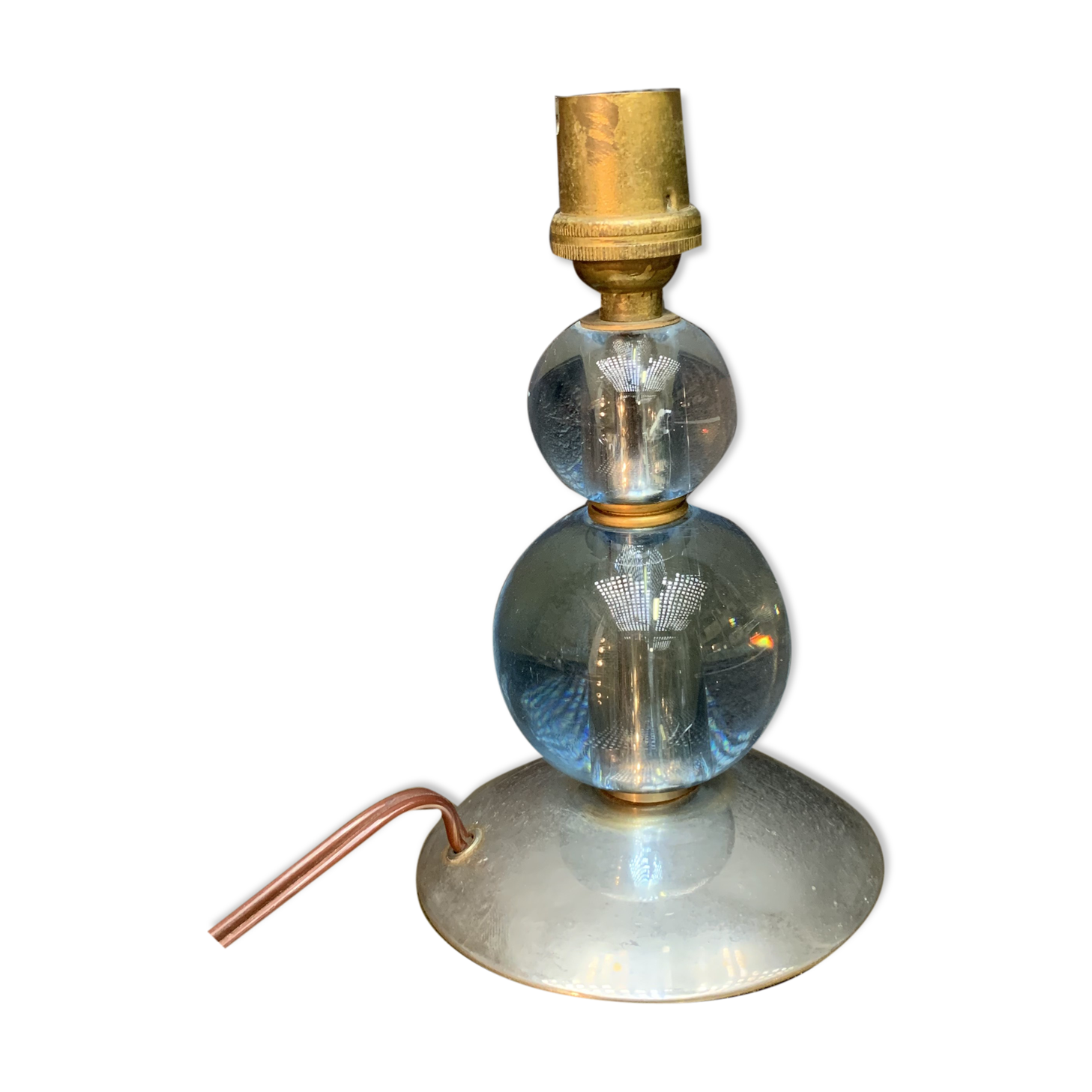 Henri Morand, modernist glass lamp foot