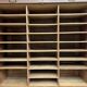 Solid oak curtain cabinet, circa 1930