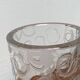 Large vase in raw glass, 1970s brutalism.
