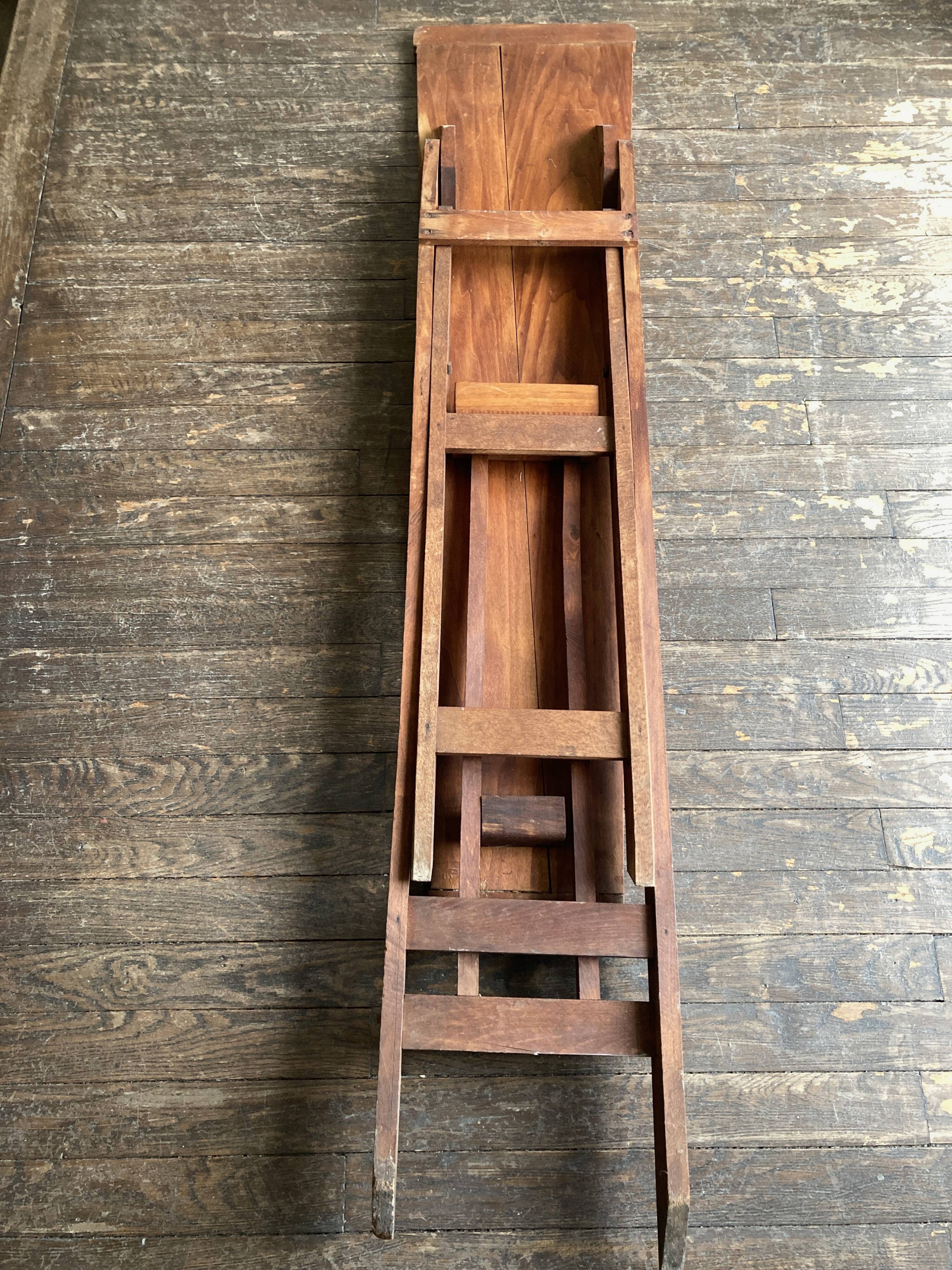 1900 folding ironing console table
