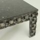 Brutalist coffee table with marble top, Spain, 1960s