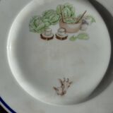 Set of 12 cheese plates France Chavroux 1990s D 21.5