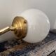 Paire d’appliques murales globes inclinables