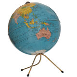 Taride globe in lithographed sheet metal