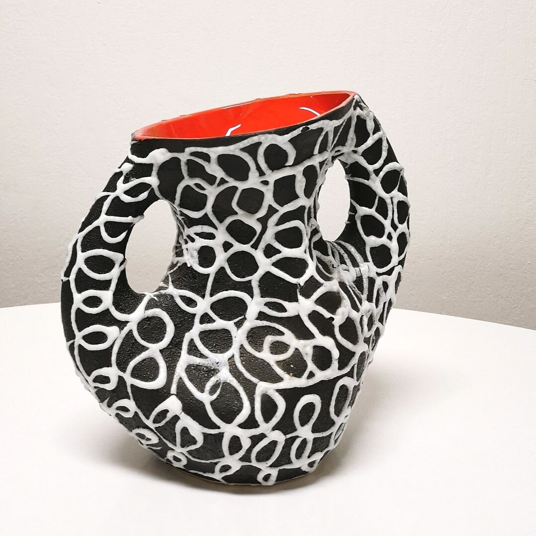 Vallauris 'spaghetti' ceramic vase