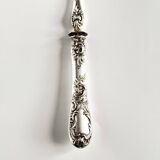 Silver Fish Scoop | Rocaille Handle & Chiseled Decor