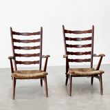 Rare set of Dester gelderland lounge chairs