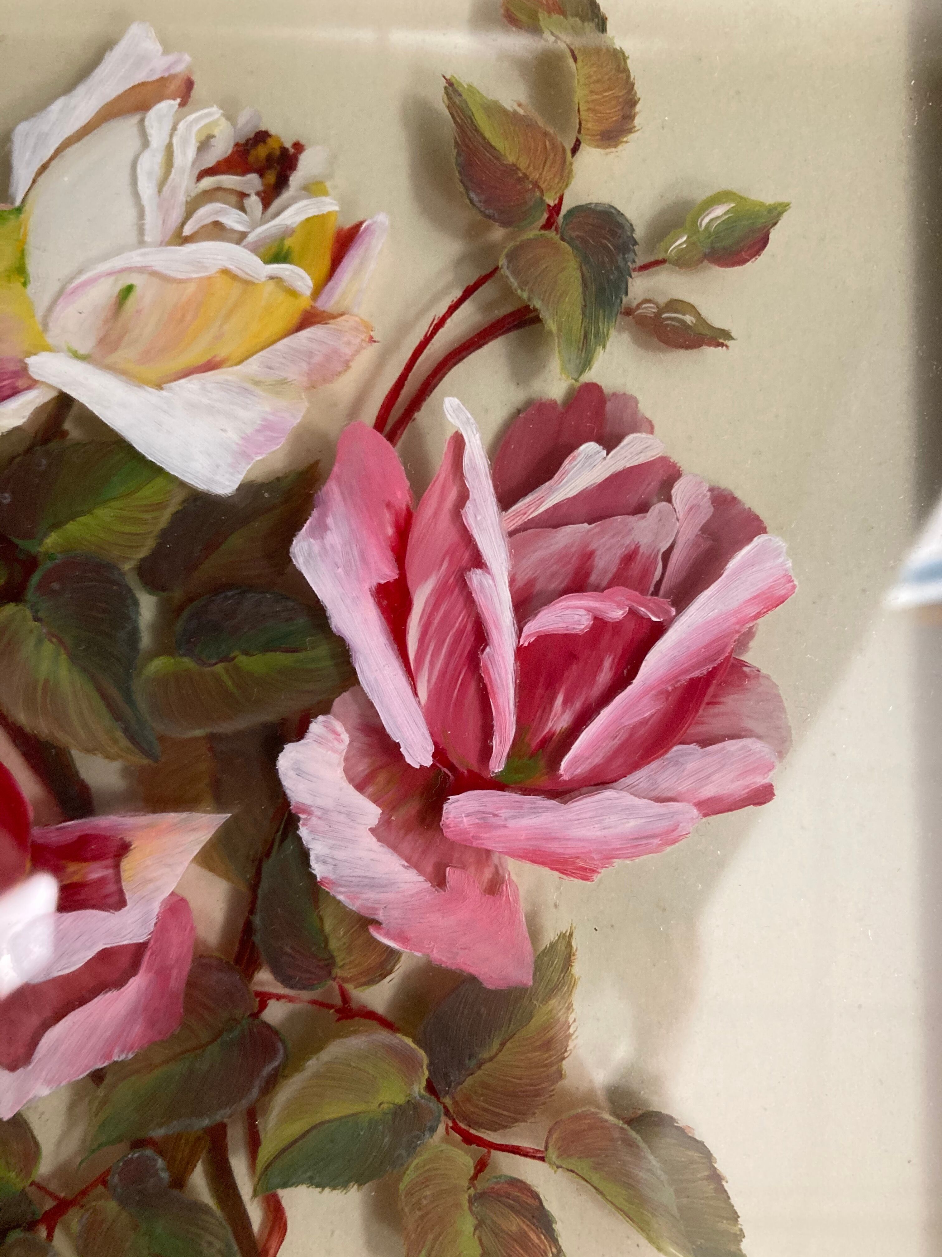 Vintage rose painting