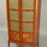 Showcase library mesh marquetée louis xv