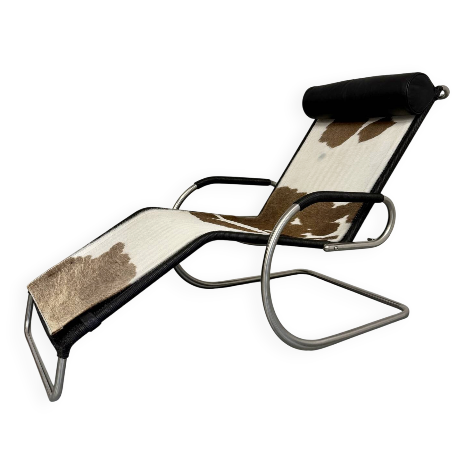Fauteuil Lounge design Tecta par Mies Van Der Rohe réglable vintage