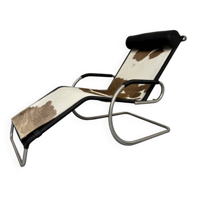 Fauteuil Lounge design Tecta par Mies Van Der Rohe réglable vintage