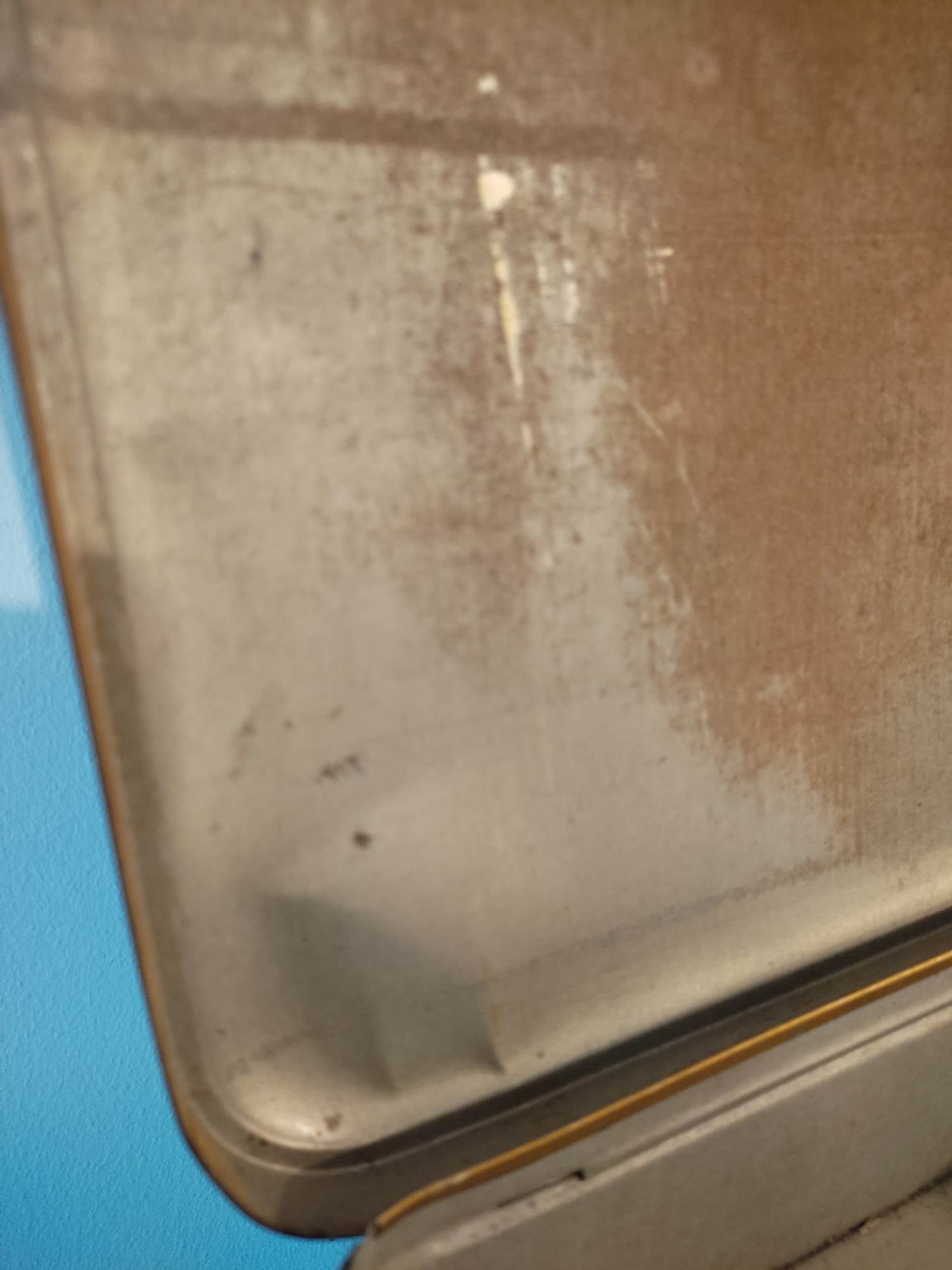 Antique art deco metal box