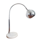 Lampe vintage chrome et marbre