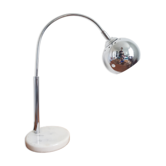 Vintage lamp chrome and marble