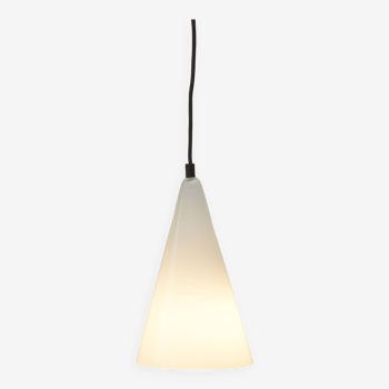 Suspension / lampe cone en verre SCE Teepee vintage circa 1990