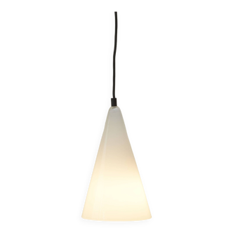 SCE Teepee vintage glass cone pendant / lamp circa 1990