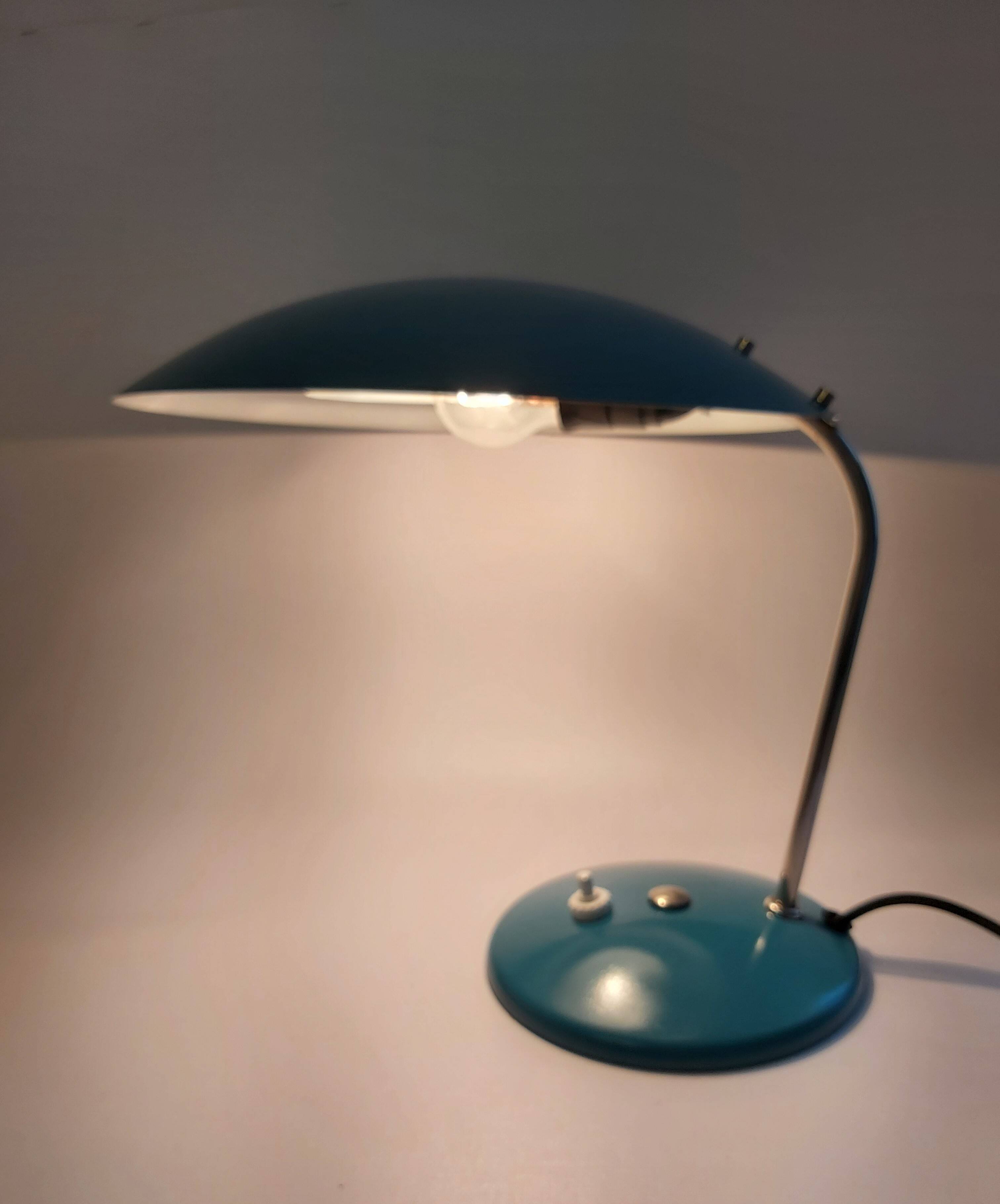 Desk lamp, Meos Warszawa, 1960s.