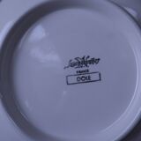 Plate dish on stand Sarreguemines "Dole"